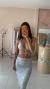 Vestido Kaka paetê prata na internet