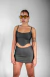 Mini Saia Fiorella jeans escuro - comprar online