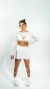 Top Tessa tule off white - comprar online