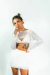 Top Tessa tule off white