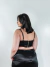 Top Corselet Ayla cetim preto na internet