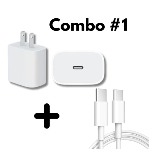 COMBO #1 Cargador Type C 20w + Cable Type C