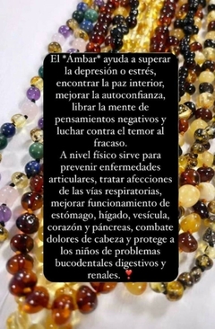 Collar de ámbar de 38cm verde - tienda online