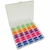 Kit 05 Caixa Organizador Box Estojo Plástico com 25 Bobinas Altas Coloridas Para Maquina de Costura Domestica Reta - MM Calcadores