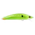 Isca artificial verde brilhante, modelo Inna Pro Tuned 90 na cor Hgt , com 16g e 9cm de comprimento.