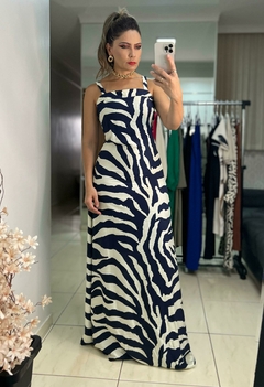 Vestido Longo com Alça Regulável na internet