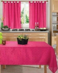 Combo cortina cocina + mantel