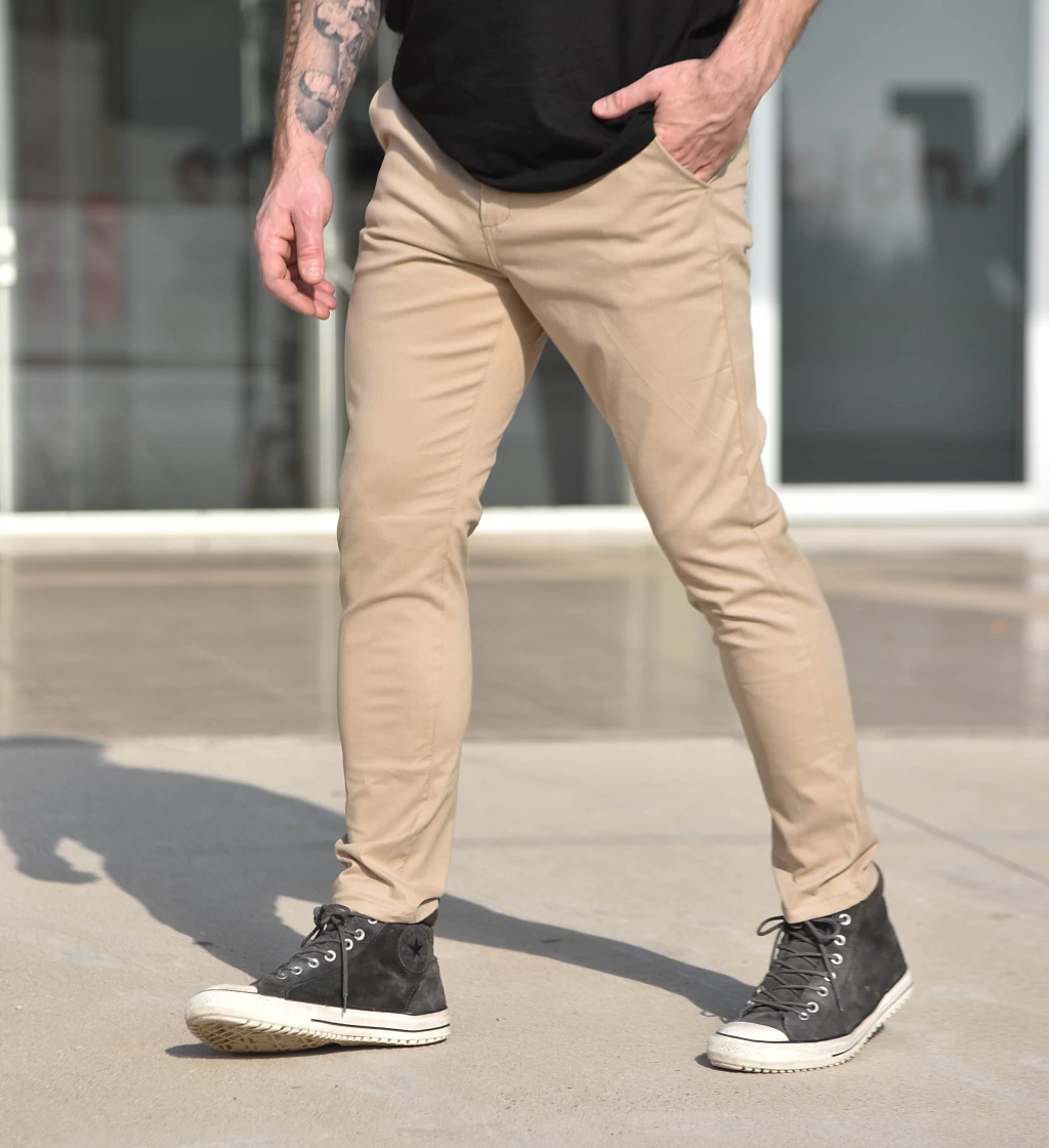Pantalón Estructura Chino Premium - Camel