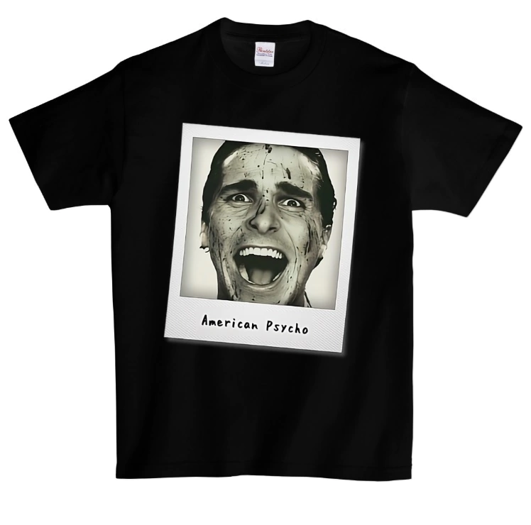 Remera regular fit 100 % algodòn peinado diseño American Psycho - Polaroid