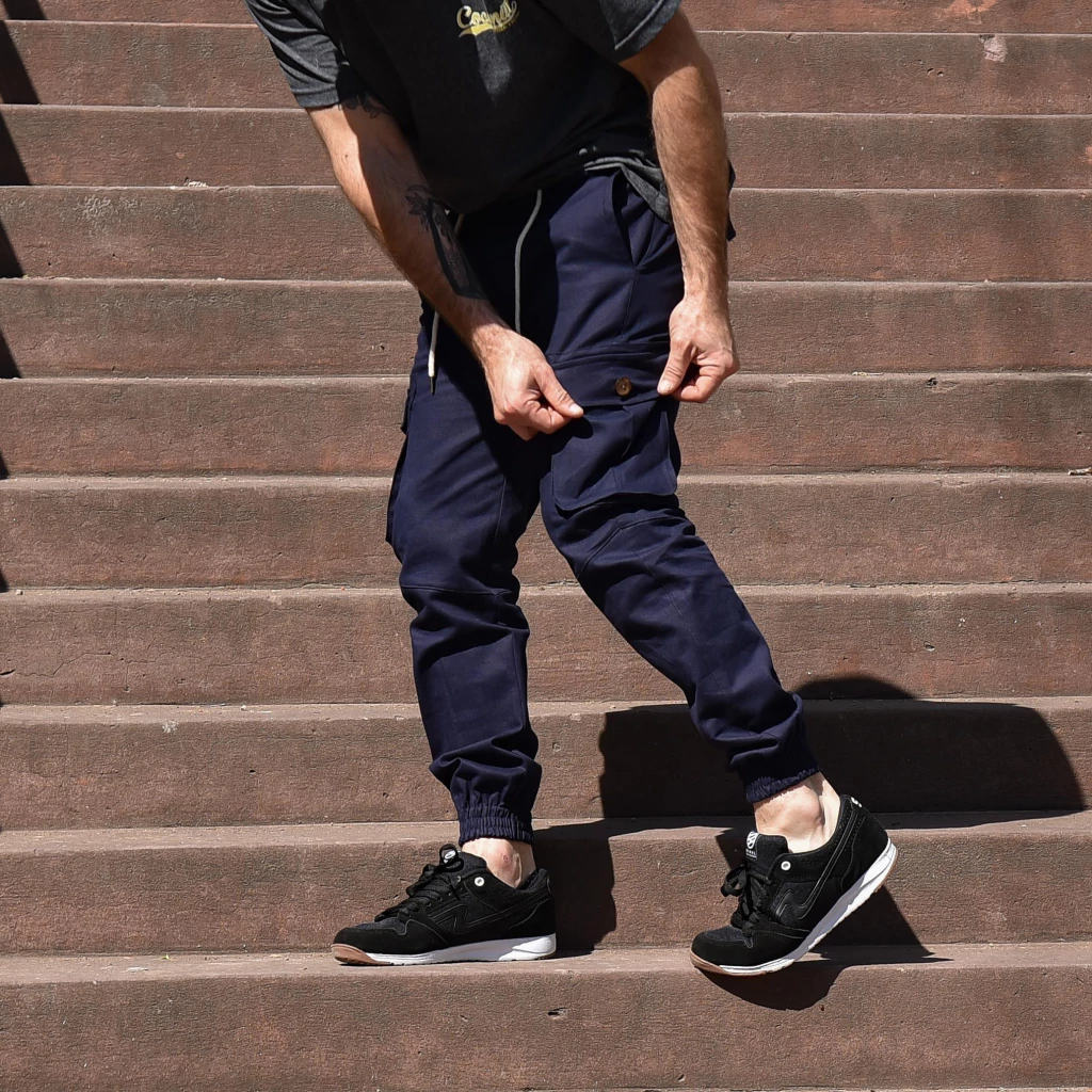 Jogger Cargo Premium Regular Fit - Azul Navy