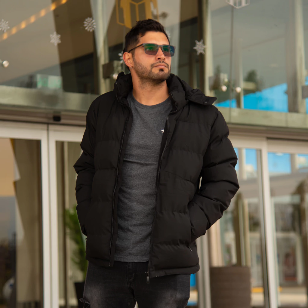 campera puffer pluma ND - una campera de pluma premium -