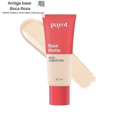 Base MATTE ALTA COBERTURA COR 01 - Payot (Antiga Boca Rosa)
