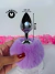 Plug Anal M de Aço Pom Pom Lilás - loja online