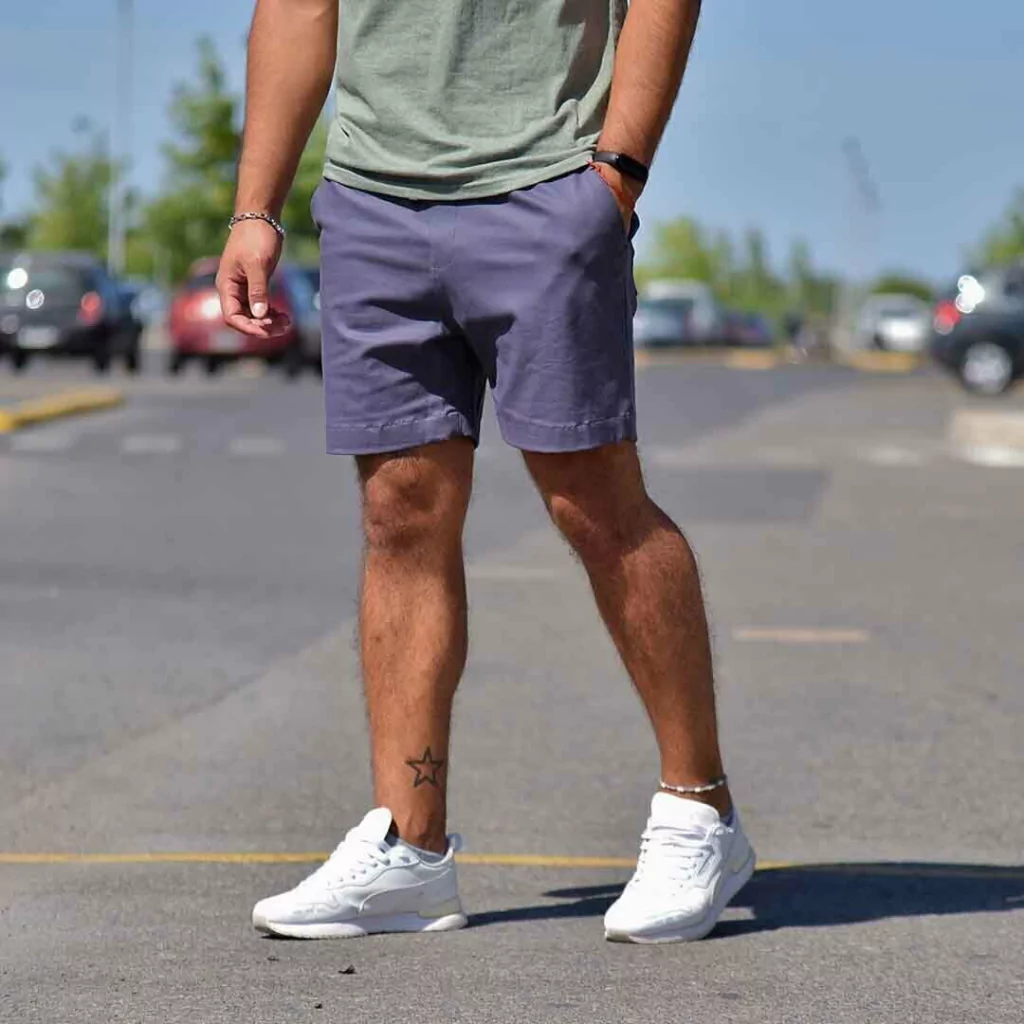bermudad jogger regular gris topo