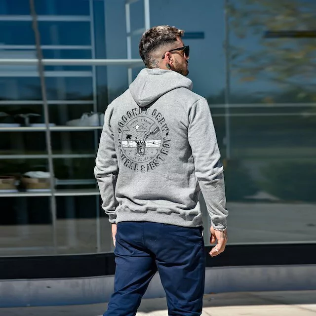 buzo oversize premiun color gris snow drink