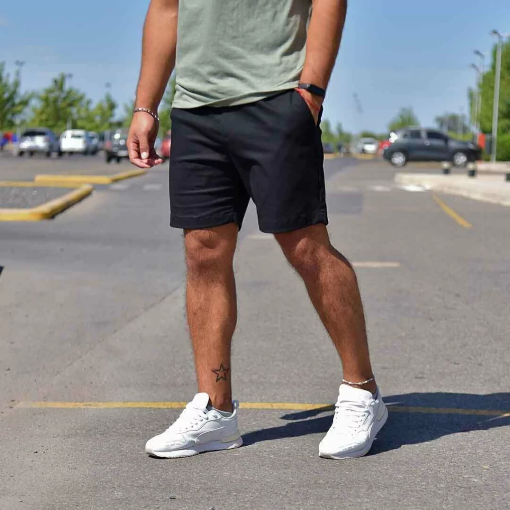 bermudad jogger regular fit color black