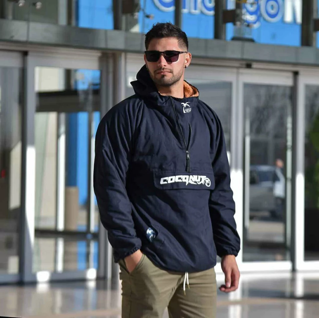 ANORAK SHERPA oversize AZUL NAVY
