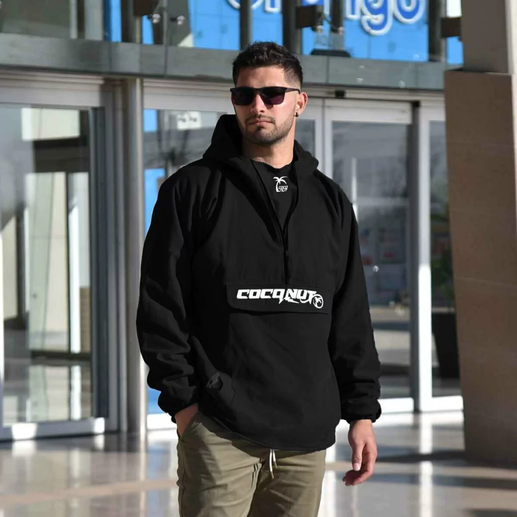 ANORAK SHERPA oversize BLACK