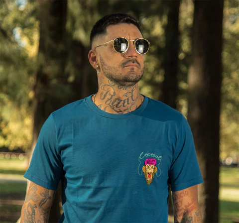 remera ceruleo ATTACK - comprar online