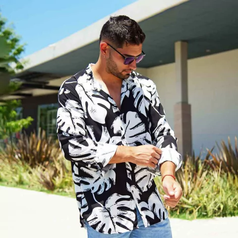 camisa lino mao coconut BLACK ADAM