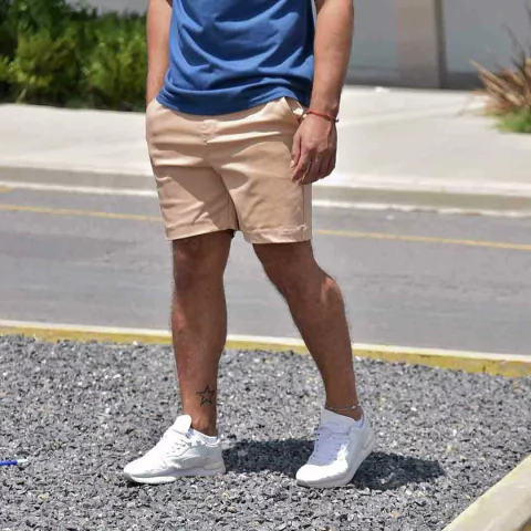 BERMUDA CHINO ESTRUCTURA camel