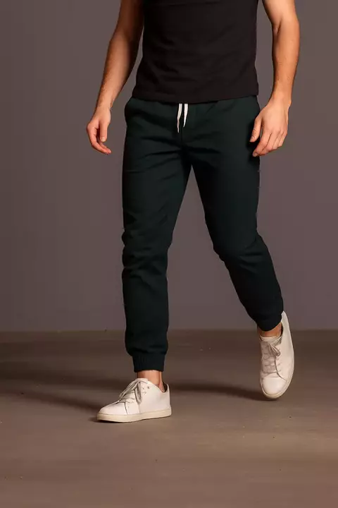 Joggers chinos Regular fit color GREEN ESME - comprar online