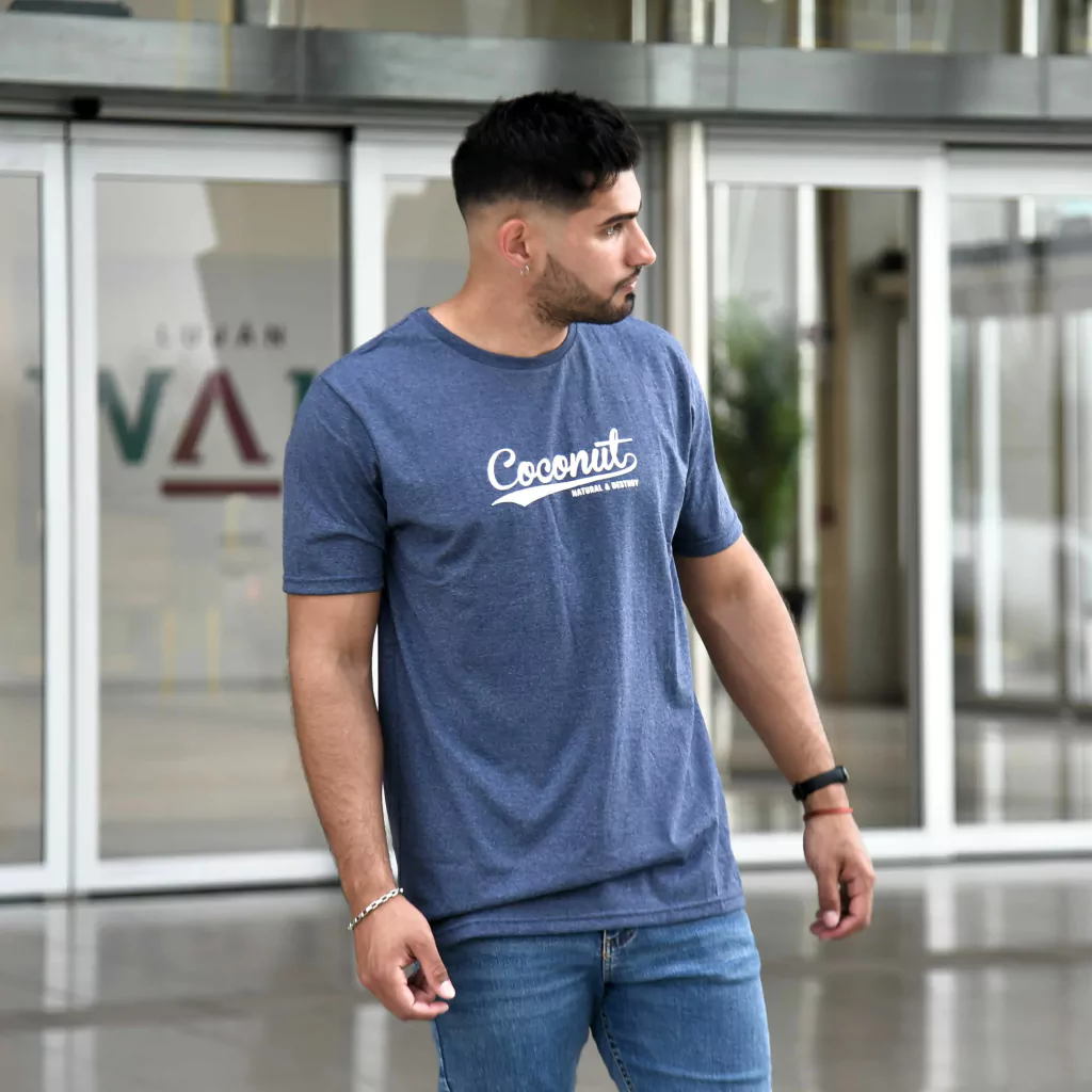 Remera Regular fit coconut crew azul snow