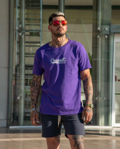 Remera Regular fit coconut crew purple