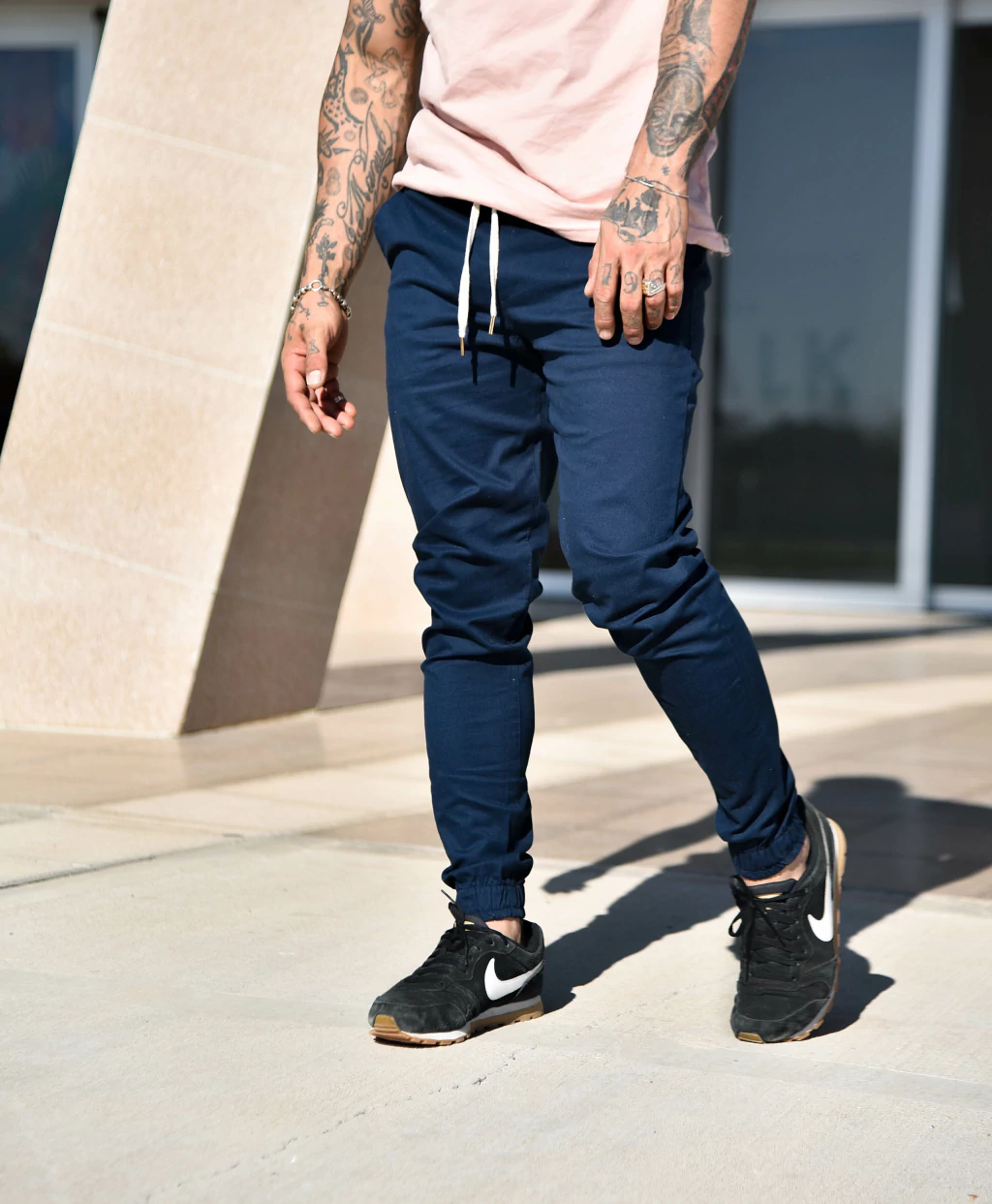 Joggers chinos Regular fit color azul navy