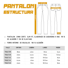 Pantalon chino estructura color Verde NEW en internet