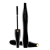 Máscara para cílios Lancôme Hypnôse Sur Mesue na cor Noir 01 com aplicador aberto e embalagem preta elegante