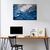 Quadro Decorativo Canvas Sala Quarto Abstrato luxo Azul 120x80 - comprar online