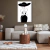 Quadro Decorativo Canvas Sala Quarto Mulher Preto e Branco 120x80 - comprar online
