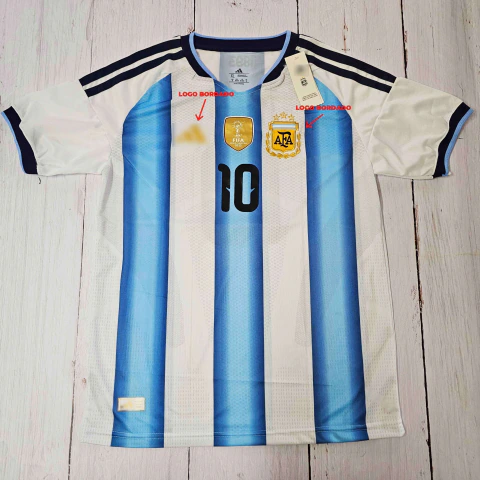 CAMISETA SELECCION ARGENTINA BORDADA