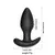 Plug anal vibratório por aplicativo em silicone com rotação 360° na internet