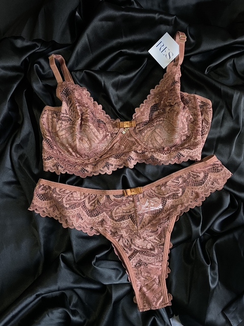 Conjunto luxo - marrom - comprar online