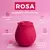 Sugador vibrador em formato de rosa - comprar online