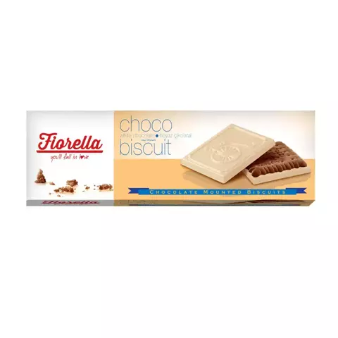 Biscoito choco biscuit com chocolate branco 102g Fiorella