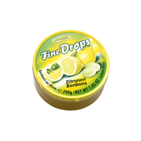 Balas Fine Drops Sabor Limão Woogie 200g