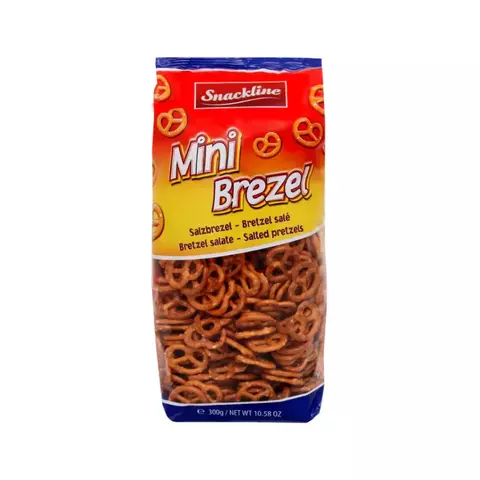 Mini Brezel Pretzel Salgado Snackline 300g