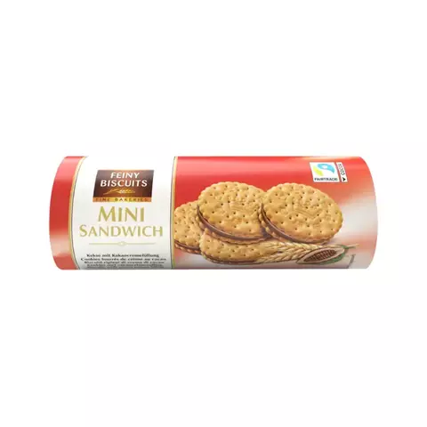 Biscoito recheados com creme de avelã 180gr Feiny Biscuits