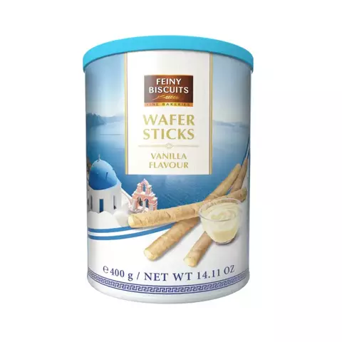 Canudo Waffer Sabor Baunilha Feiny Biscuits 400g