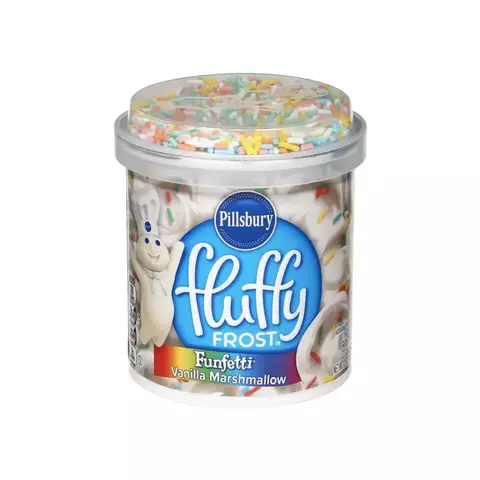Marshmallow fluffy cremoso com granulados coloridos 340g