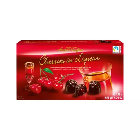 caixa de bombons com licor de cereja Maitre Truffout 150gr