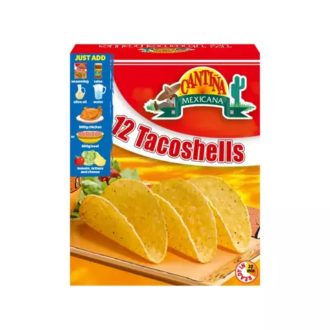 12 unidades de Taco Shells Cantina Mexicana 150g
