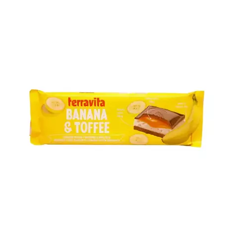 Barra de Chocolate Terravita - Banana E Toffee 235g