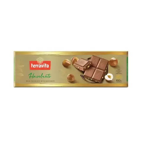 Barra de Chocolate Terravita - Avelã 225g