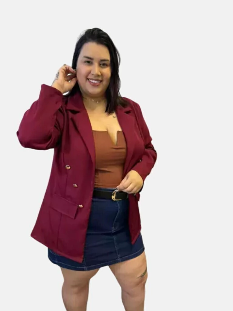 Maxi Blazer Carol Plus Size - comprar online