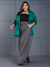 Maxi Blazer Alfaiataria Bolso Plus Size Verde na internet