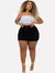 Cropped Faixa Lurex Prata - loja online